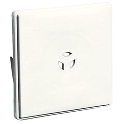 Builders Edge 7 in. H X 1 in. L Prefinished White Vinyl Mounting Block