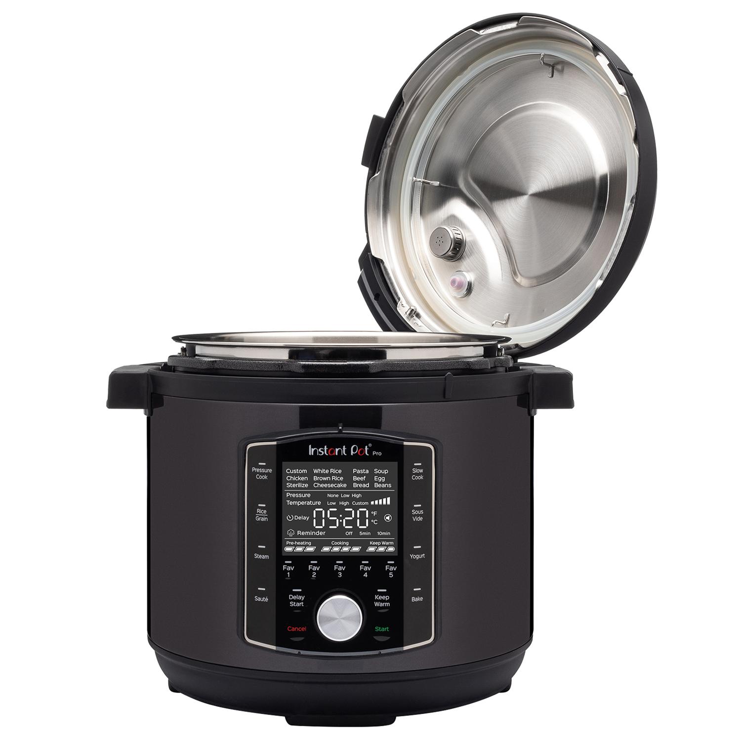 Instant Duo Pro Stainless Steel Pressure Cooker 13.4 in. 6 qt Black