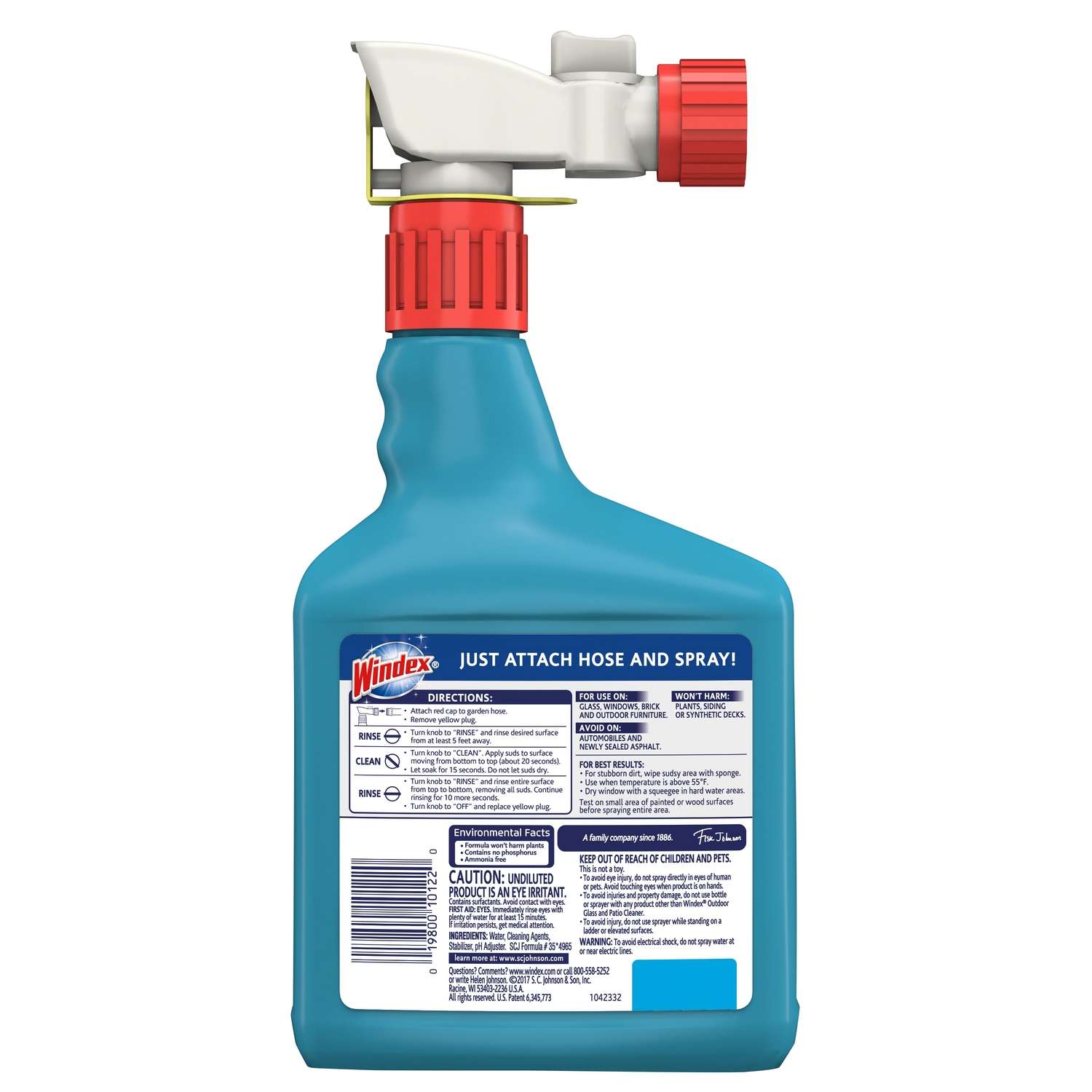 Windex No Scent Outdoor Glass Cleaner 32 Oz Liquid Ace Hardware