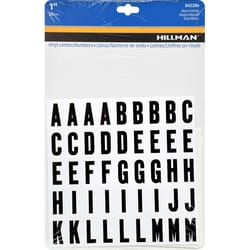 Hillman 1 in. Black Vinyl Self-Adhesive Letter and Number Set 0-9, A-Z 117 pc