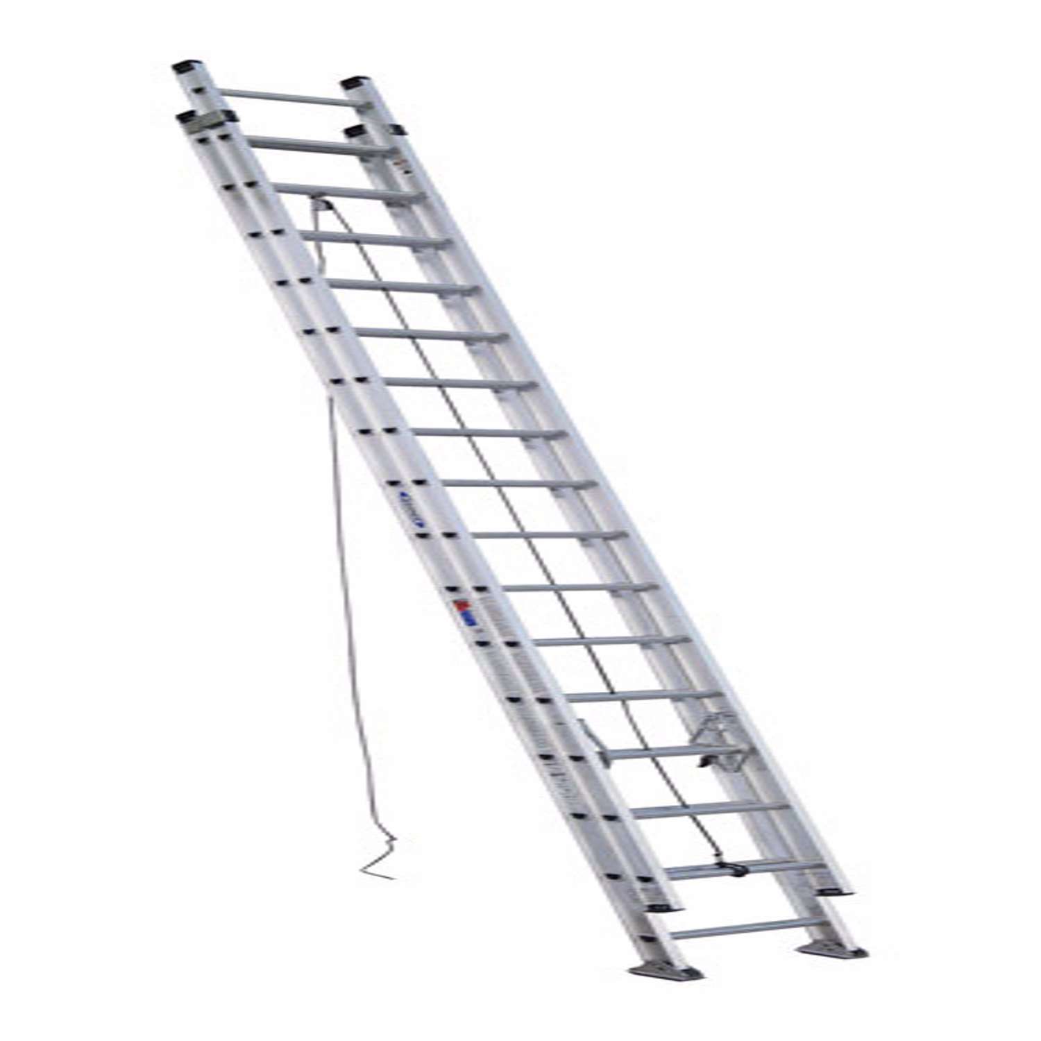 Werner Extension Ladder 32 ft. H Aluminum Telescoping Extension Ladder
