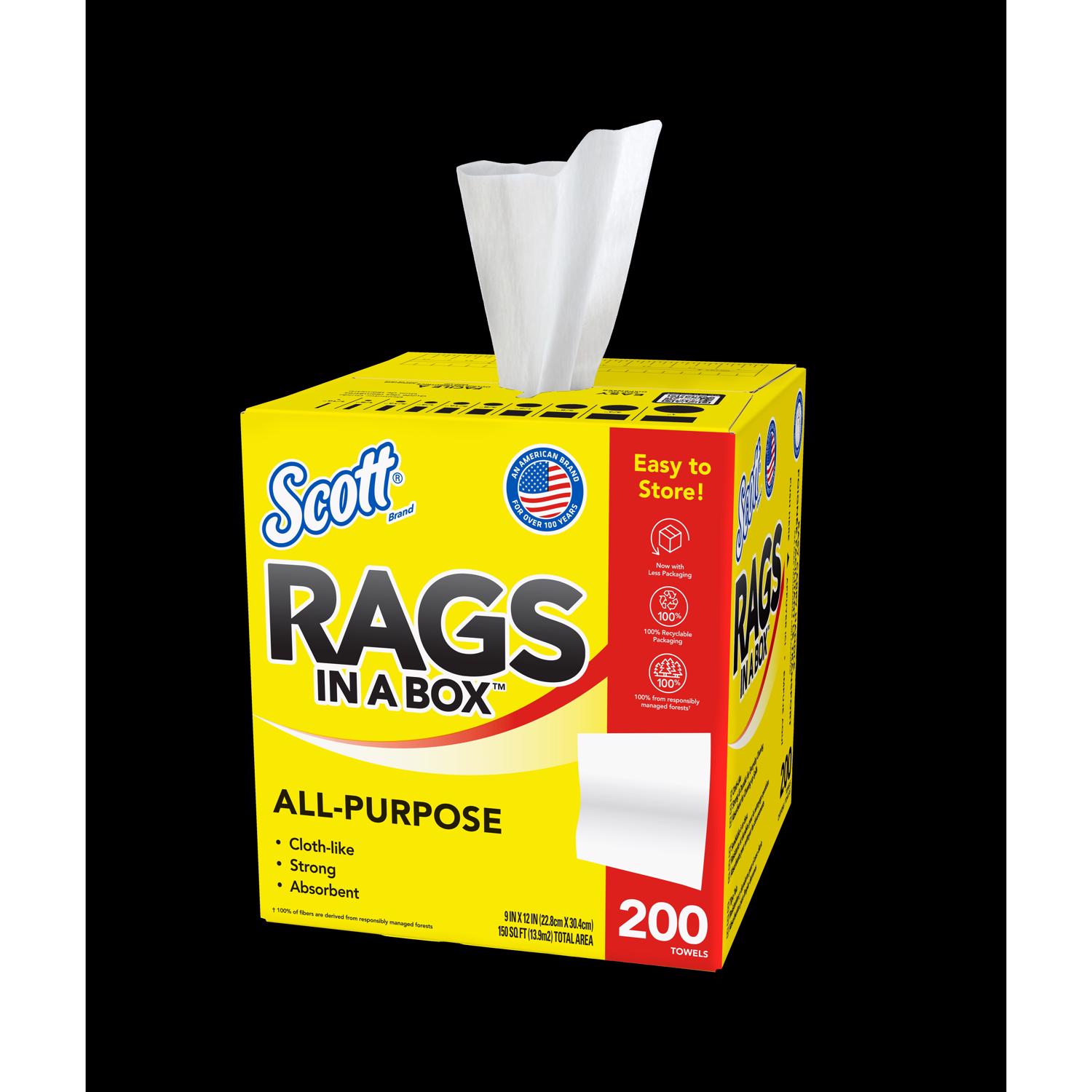 Scott Paper Rags 12 in. W X 10 in. L 200 pc - Ace Hardware