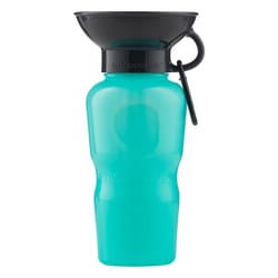 Highwave AutoDogMug Seafoam Green Plastic 20 oz Portable Watering Bottle/Bowl For Dogs