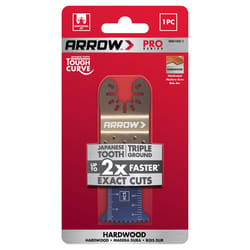 Arrow Pro 1-1/4 in. High Carbon Steel Tough Curve Semi-Circle Oscillating Wood Blade Multi-Material