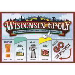 Late for the Sky Wisconsin Opoly Board Game Multicolored