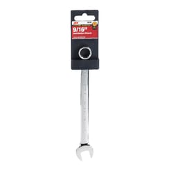 Ace Pro Series 9/16 in. X 9/16 in. SAE Combination Wrench 8 in. L 1 pc