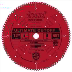 Freud 12 in. D X 1 in. Crosscutting TiCo Hi-Density Carbide Circular Saw Blade 96 teeth 1 pk