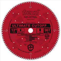 Freud 12 in. D X 1 in. Crosscutting TiCo Hi-Density Carbide Circular Saw Blade 96 teeth 1 pk