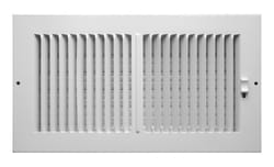 Tru Aire 6 in. H X 12 in. W 2-Way Powder Coat White Aluminum Wall/Ceiling Register
