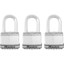 Master Lock Magnum 3.56 in. H X 2 in. W X 2 in. L Laminated Steel Dual Ball Bearing Locking Weather-