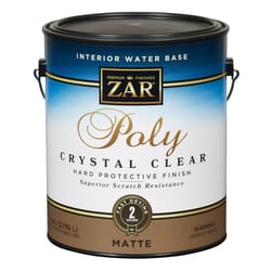ZAR Antique Flat Clear Water-Based Polyurethane 1 gal