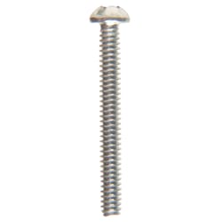 HILLMAN No. 6-32 X 1-1/4 in. L Combination Round Head Zinc-Plated Steel Machine Screws 100 pk