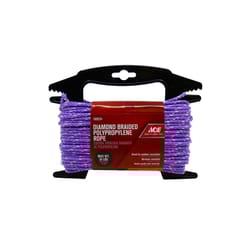 Ace 5/32 in. D X 75 ft. L Assorted Diamond Braided Polypropylene Rope