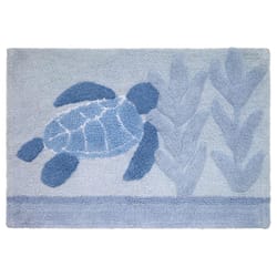Avanti Linens Caicos 30 in. L X 20 in. W Multicolored Cotton Bath Rug Latex Free