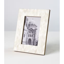 Matr Boomie Pearl Stone Picture Frame 8.5 in. H X 6.5 in. W