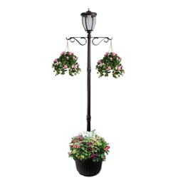 Sun-Ray Kenwick Gloss Solar Powered 1 W LED Lamp Post 1 each