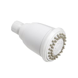 Keeney White Plastic 3 settings Showerhead 1.8 gpm