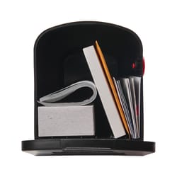 Architectural Mailboxes Parsons Classic Plastic Post Mount Black Mailbox