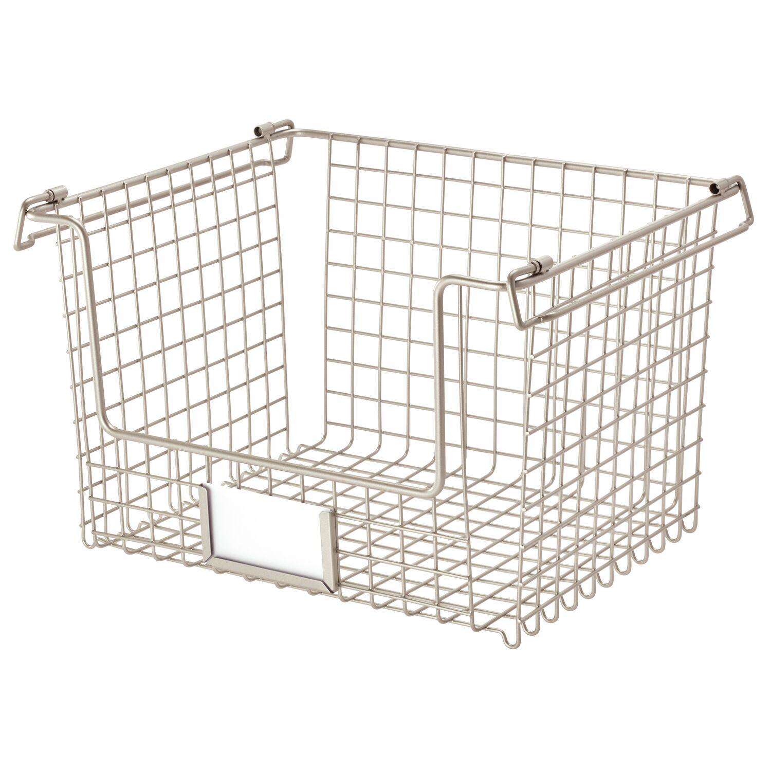 Wire Baskets, 1pc Wire Mesh Organizer Basket, Desk Drawer Countertop Freezer  Storage Organizing Basket For Entryway, Bedroom, Bathroom, Office