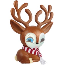 Mindscope Products Animat3D Multicolored Fawny The Reindeer Animated Decor 10 in.
