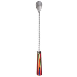 Totally Bamboo Marrakesh Multicolored Stainless Steel/Wood Cocktail Mixing Spoon