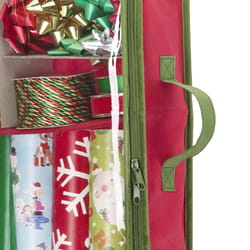 Whitmor Green/Red Gift Wrap/Bag Organizer