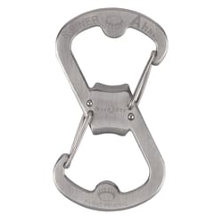 Nite Ize S-Biner 2 in. D Stainless Steel Silver Carabiner Key Holder