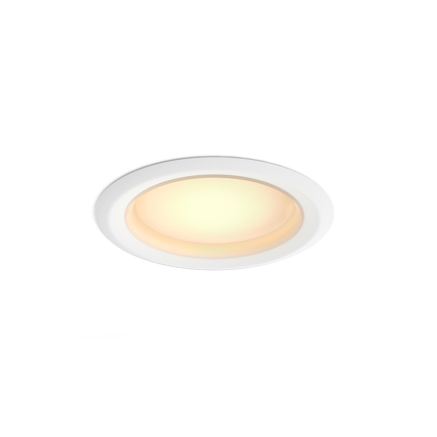 Philips HUE Warm White 4 in. W LED Smart-Enabled Retrofit Recessed Lighting 10 W Sansujyuku sansujyuku.com