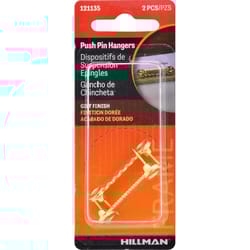 HILLMAN Gilt Sawtooth Picture Hanger 2 pk