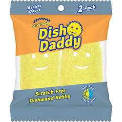 Scrub Daddy Dish Daddy Dish Wand & Connector Head, Soap Dispensing Dish  Brush, Texture Changing Washing Up Sponge With Liquid Handle, Dish Sponge  with