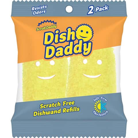 Scrub Daddy Dish Daddy Non-Scratch Dishwand Scrubber Refill For  Multi-Purpose 2 pk - Ace Hardware