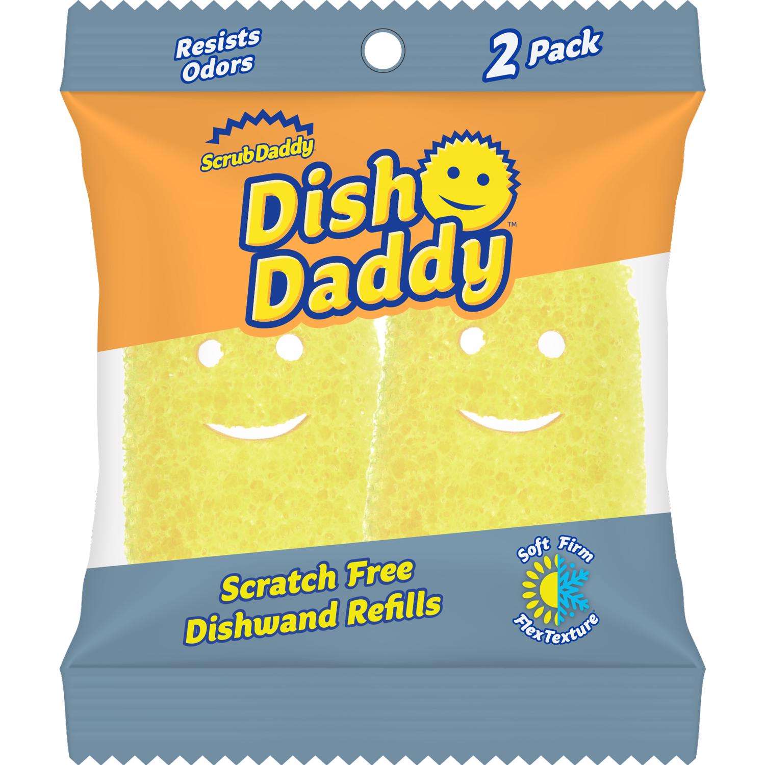 Scrub Daddy Dish Daddy NonScratch Dishwand Scrubber Refill For Multi