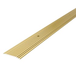 M-D BUILDING PRODUCTS 0.1 in. H X 1.25 in. W X 72 in. L Satin Brass Aluminum Seam Binder