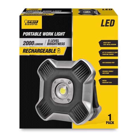 Feit Electric 2,000 Lumen Rechargeable LED Tripod Work Light