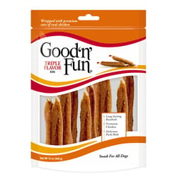 Good 'n' Fun All Size Dogs All Ages Rawhide Sticks Beef/Chicken/Pork 6 pk