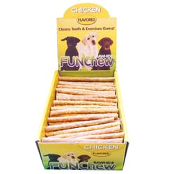 Fun Chew Munchies Sticks Chicken Dental Stick For Dog 1 lb 5 in. 1 pk