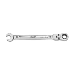 Milwaukee 11 mm X 11 mm 12 Point Metric Flex Head Combination Wrench 6.75 in. L 1 pc