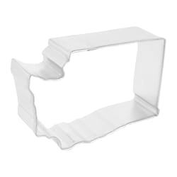 R&M International Corp International Corp 3 in. W X 4 in. L Washington State Cookie Cutter Silver 1