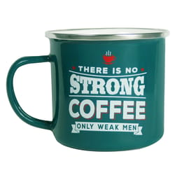 Top Guy Coffee 14 oz Multicolored Steel Enamel Coated Mug 1 pk