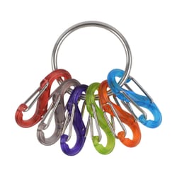 Nite Ize KeyRing S-Biner 2.2 in. D Stainless Steel Assorted Key Ring Nite Ize KeyRing S-Biner 2.2 in. D Stainless Steel Assorted Key Ring