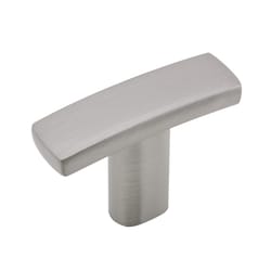 Richelieu Transitional Rectangle Cabinet Knob 1-1/16 in. Brushed Nickel 1 pk