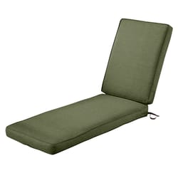 Classic Accessories Heather Fern Green Polyester Chaise Cushion 3 in. H X 21 in. W X 72 in. L