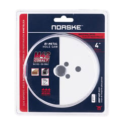 Norske 4 in. Cobalt Bi-Metal High Speed Steel Hole Saw 1 pk