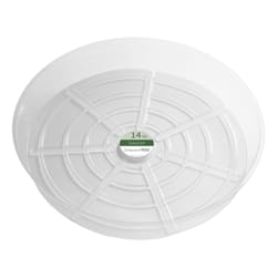 Crescent Garden 2 in. H X 14 in. D Plastic Plant Saucer Clear