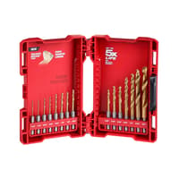 Milwaukee Shockwave Titanium Red Helix Drill Bit Set 15 pc Deals