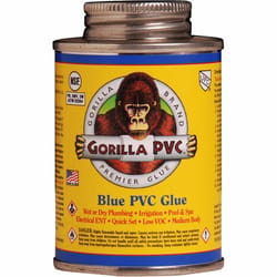 Gorilla PVC Hot Glue / Blue Glue Blue Solvent Cement For PVC 4 oz