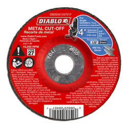 Diablo 4 in. D X 5/8 in. Aluminum Oxide Metal Cut-Off Disc 1 pk