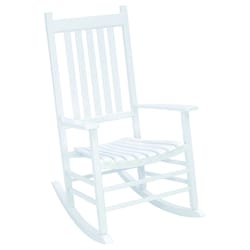 Jack Post Knollwood White Wood Frame Rocking Chair