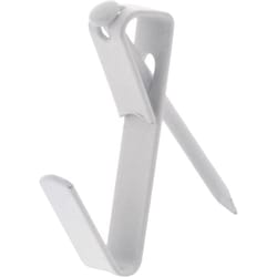 HILLMAN Steel-Plated White Standard Picture Hanger 20 lb 8 pk