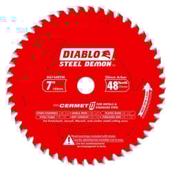 Diablo Steel Demon 7 in. D X 20 mm Cermet Metal Saw Blade 48 teeth 1 pk